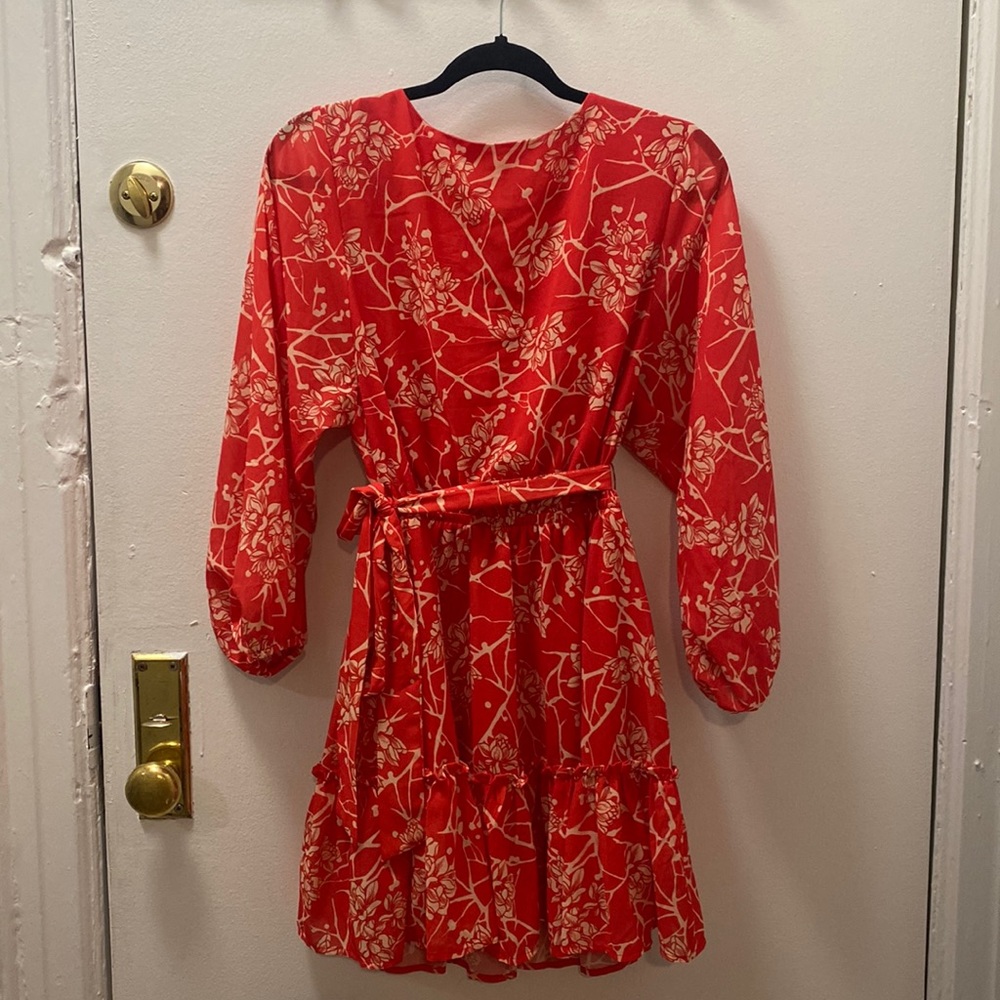 Red short spring/summer dress